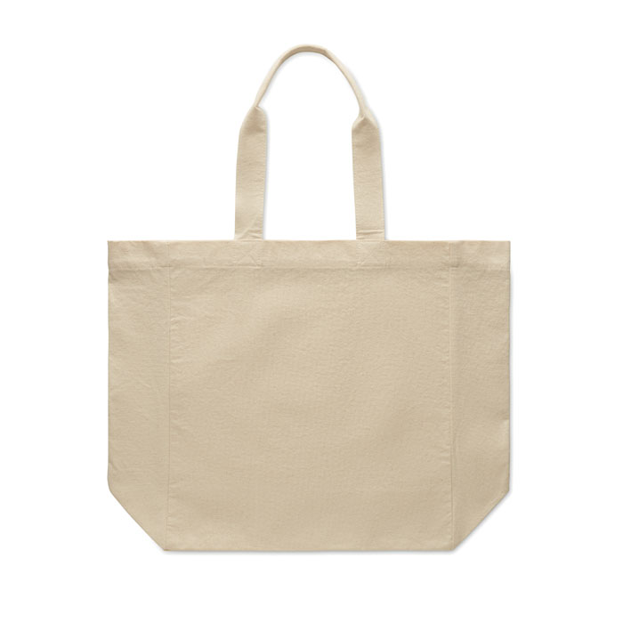 Ampia shopper in cotone personalizzabile con logo - immagine 3