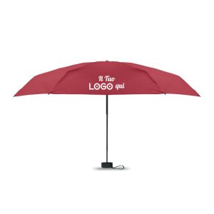 Ombrello in pongee 190T antivento personalizzabile con logo