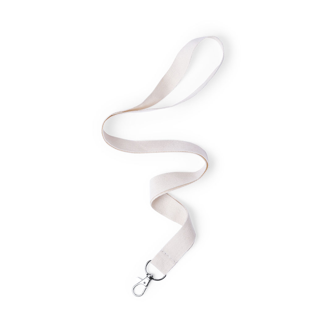 Lanyard porta badge personalizzato in cotone con moschettone - immagine 6