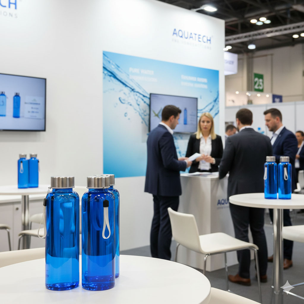 Borracce personalizzate con logo per fiere acqua