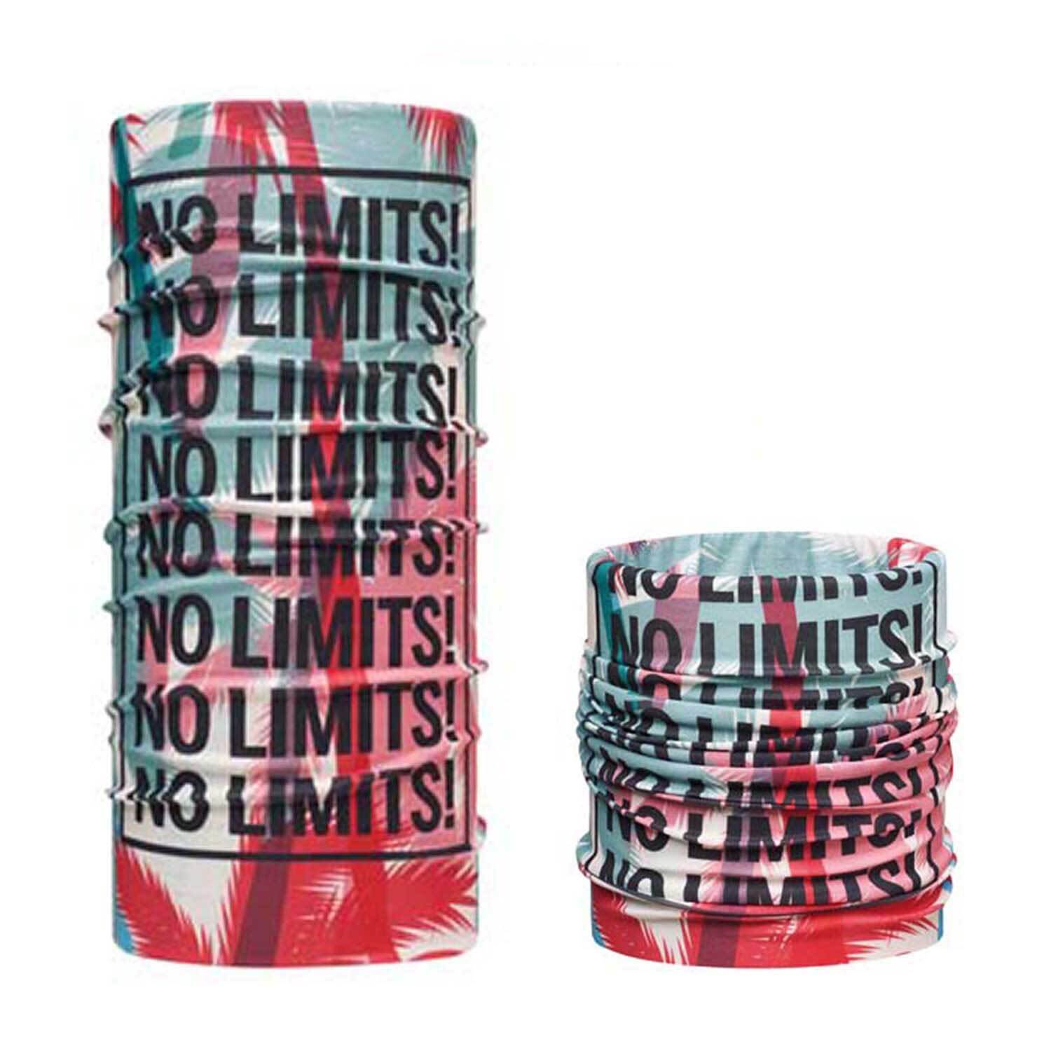 Scaldacollo in poliestere con stampa multicolore a tutta superficie. Produzione Europa