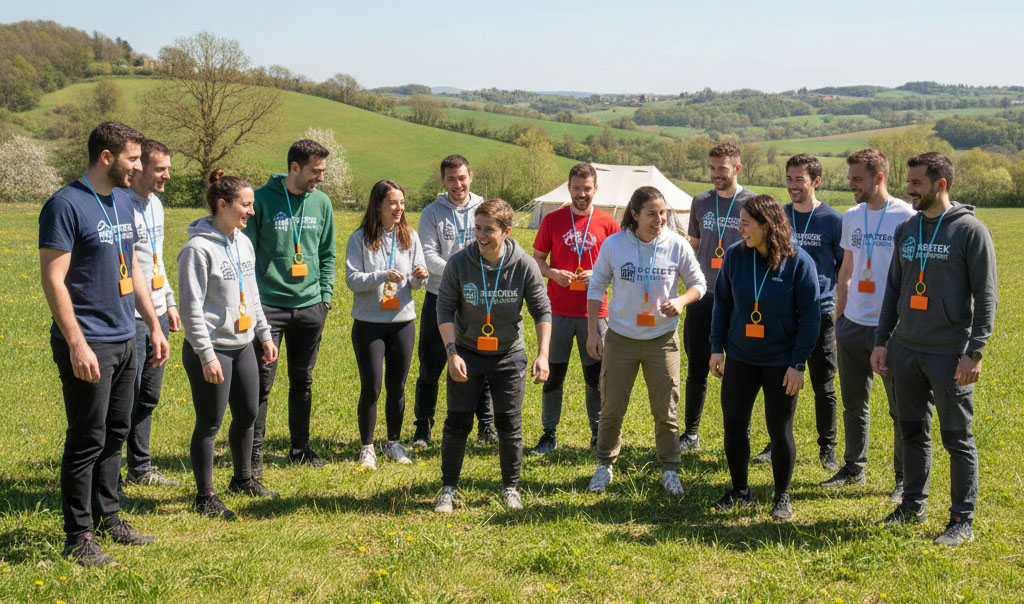 TUBY TU lanyard da collo per team building