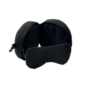 Cuscino da viaggio con maschera 2 in 1