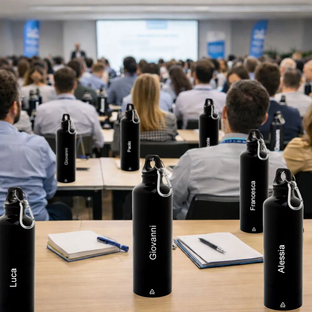 borracce personalizzate con nome per meeting aziendali