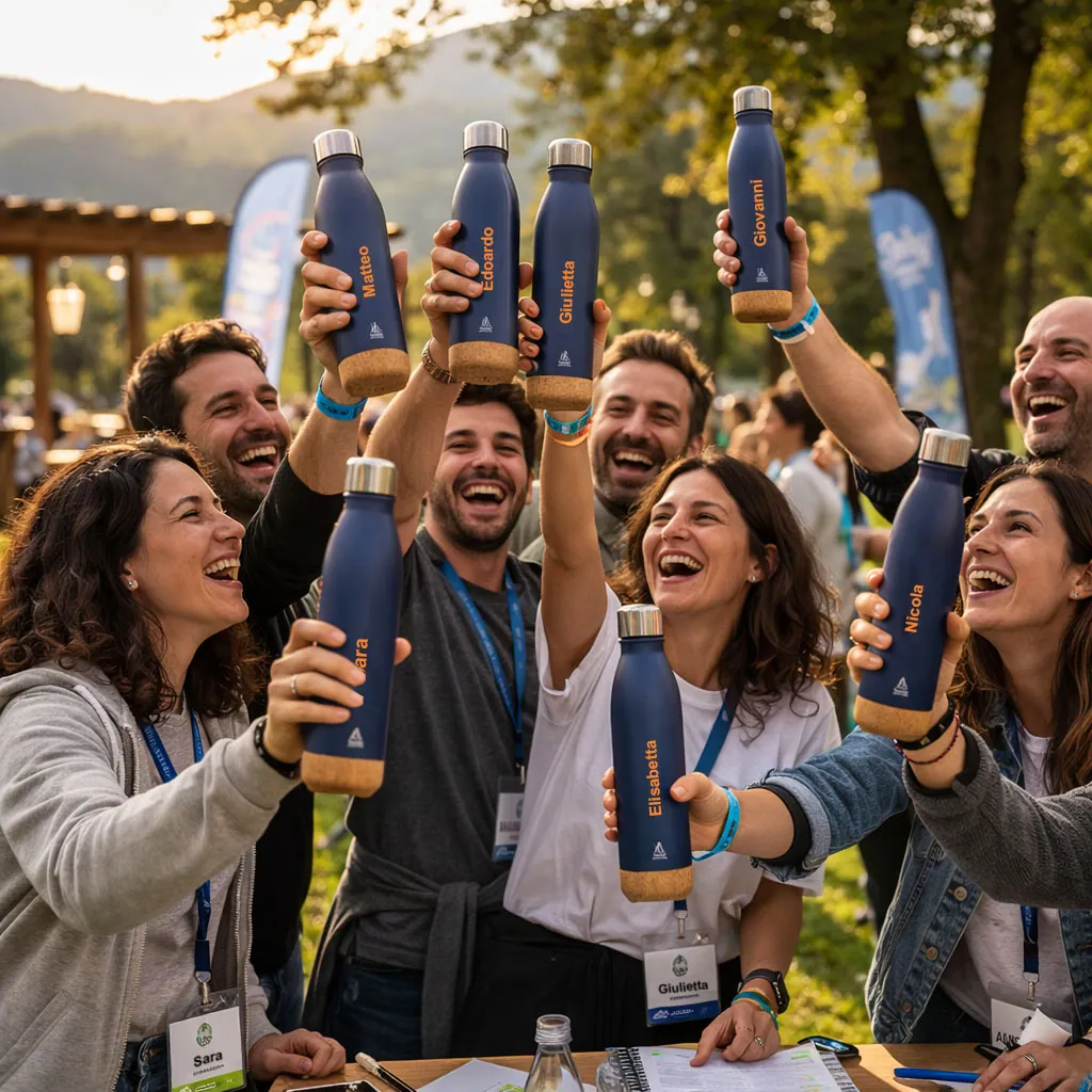 Borracce personalizzate con nome per team building