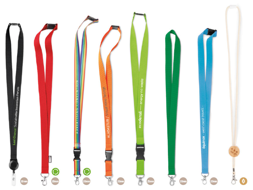 lanyard personalizzati modelli diversi tra cui scegliere