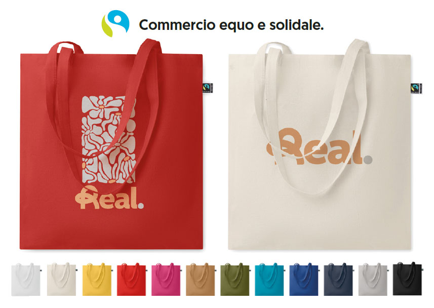 shopping bag personalizzate commercio equo e solidale