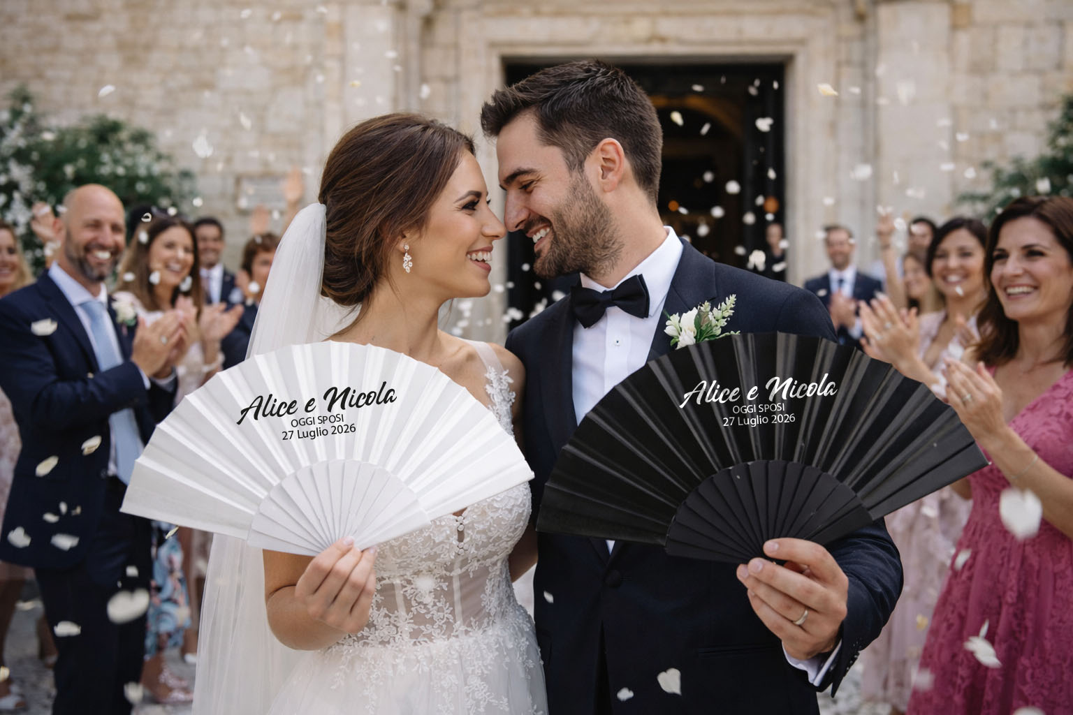 ventagli per matrimonio personalizzati