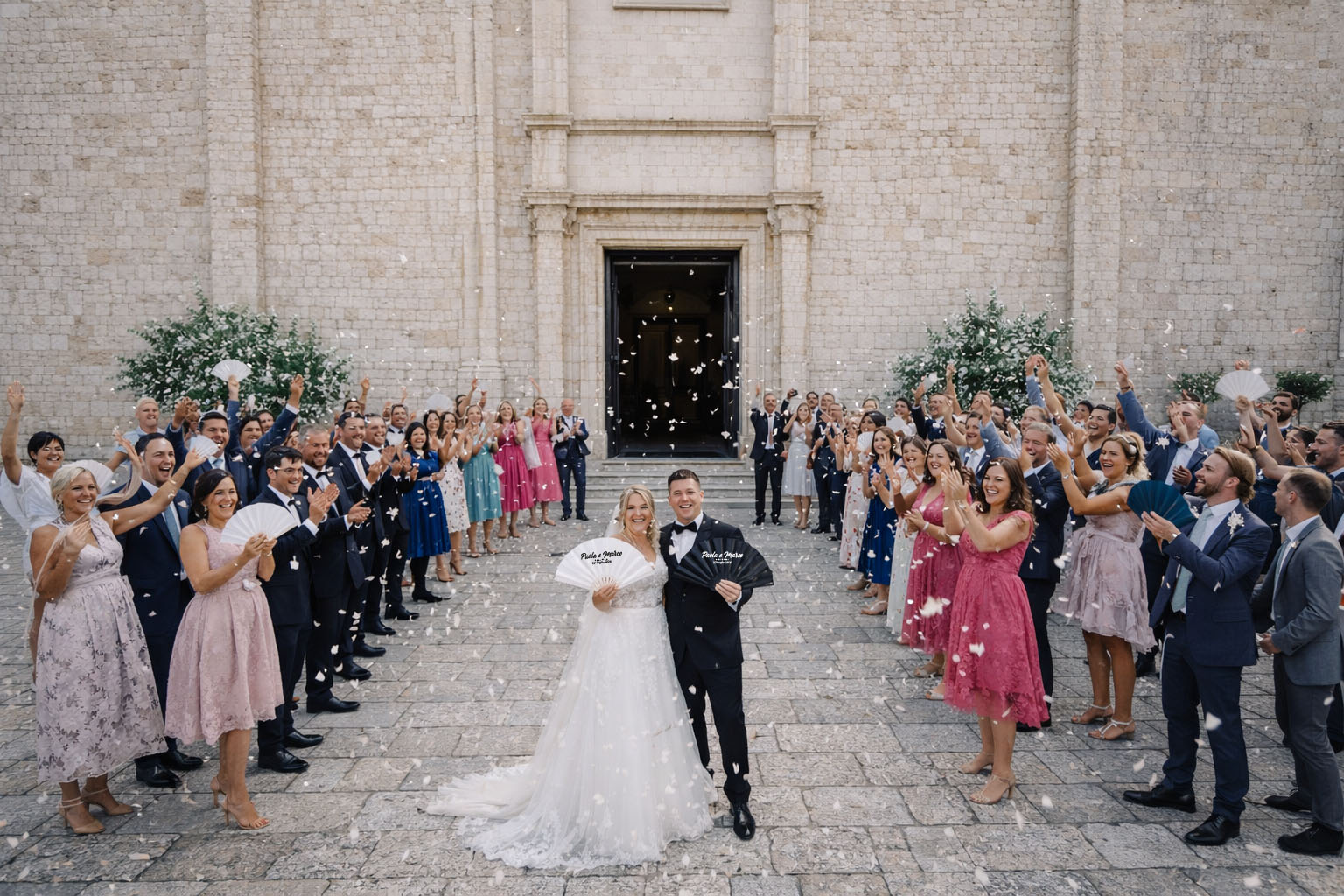 ventagli personalizzati matrimonio con nome sposi giorno matrimonio