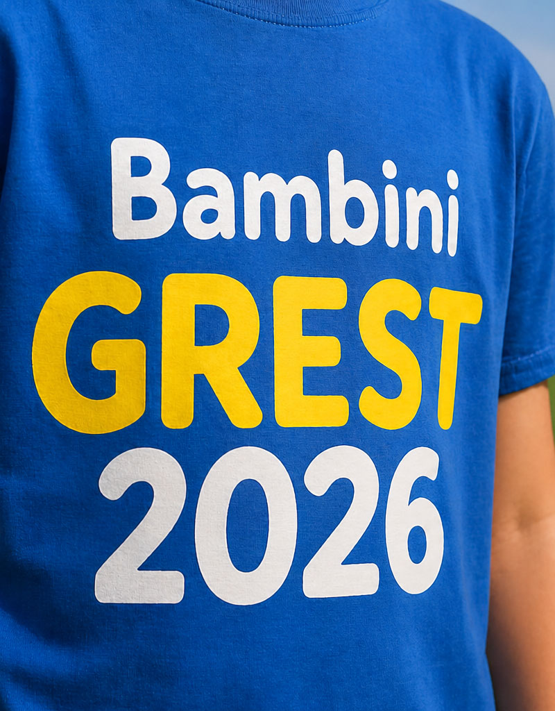 magliette personalizzate logo GREST 2026