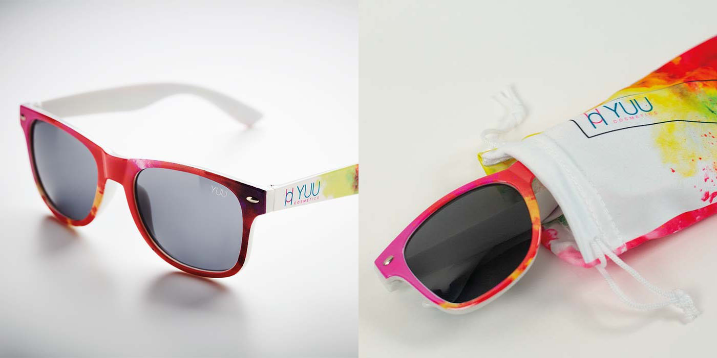 occhiali da sole personalizzabili con sacchetto