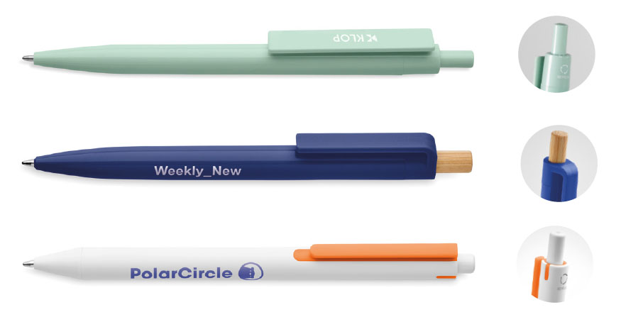 penne plastica riciclata personalizzabili LOGO aziendale