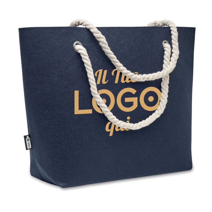 borsa mare con manici in corda personalizzabili