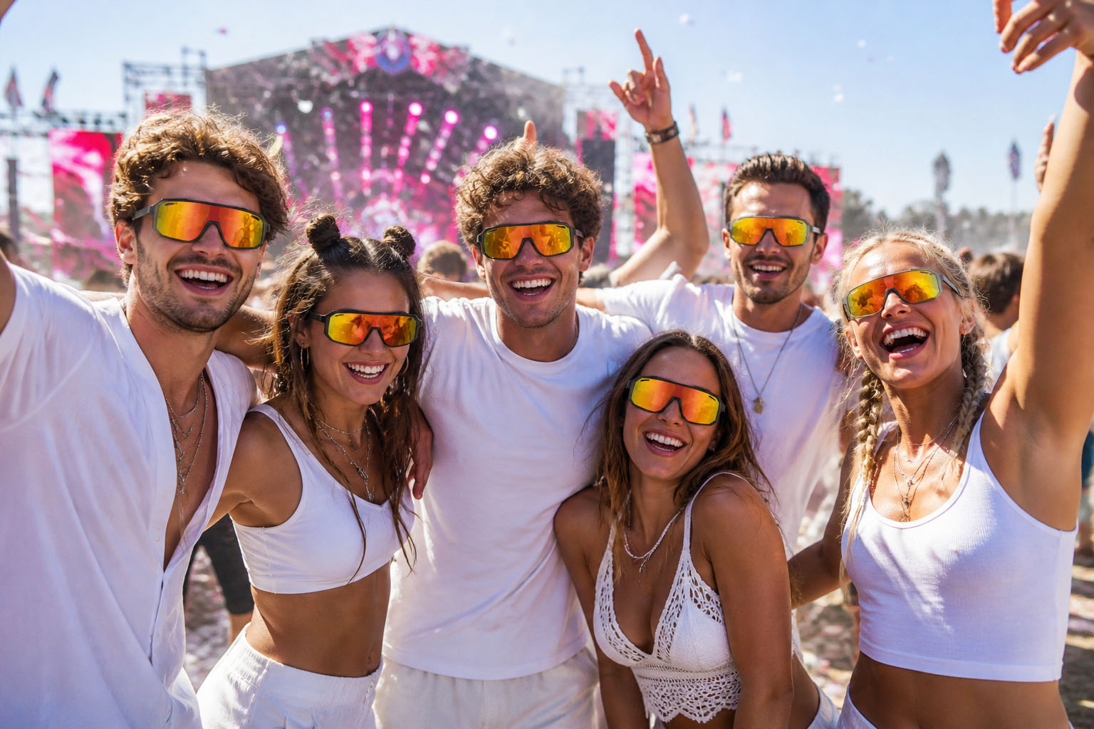 occhiali da sole personalizzati per festival musicali estivi
