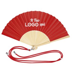 Ventaglio personalizzabile con logo con laccetto