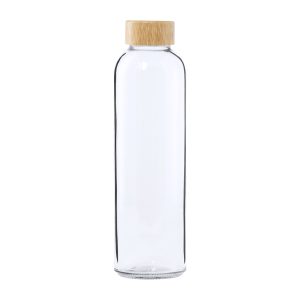 Borraccia da 500 ml in vetro con tappo in bamboo