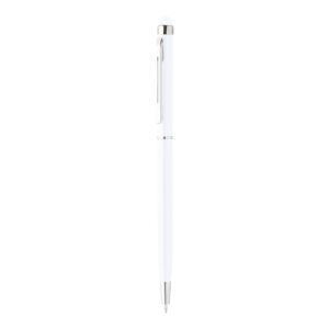 Penna a sfera in alluminio colorato con gommino touch screen