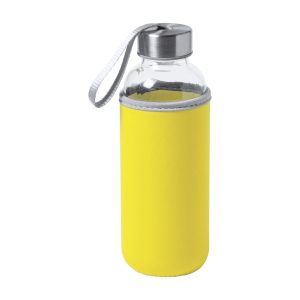 Borraccia in vetro da 420 ml con laccetto su tappo