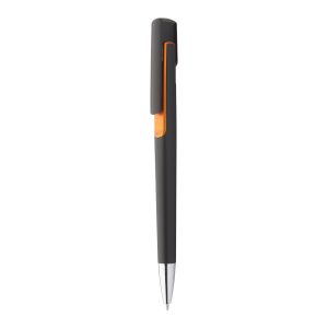 Penna nera con dettagli colorati personalizzabile con logo