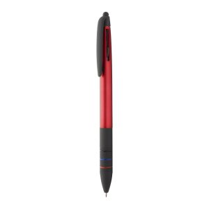 Penna a sfera tre colori con gommino touch screen