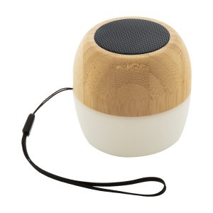 Speaker Bluetooth in plastica riciclata e bambù