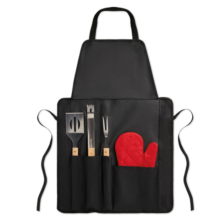 Grembiule con set utensili barbecue MIDKC6388