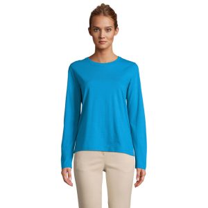 Maglia da donna a manica lunga personalizzabile con logo
