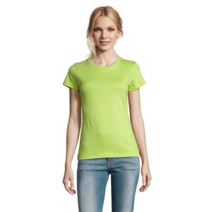 T-shirt da donna in cotone semipettinato personalizzabile con logo