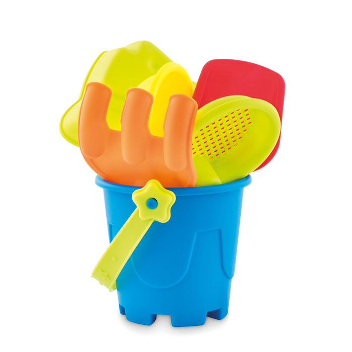 Secchiello con giochi da spiaggia personalizzabile MIDMO9301