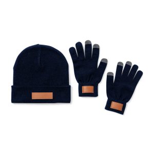 Set cappello e guanti tattili