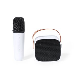 Set karaoke con altoparlante e microfono personalizzabile con logo