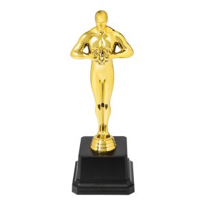 Statuetta dorata uomo personalizzabile con logo