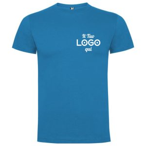 T-shirt a maniche corte unisex personalizzabile con logo