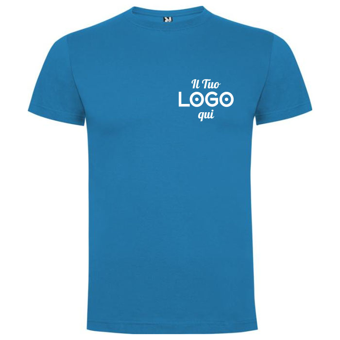 T-shirt a maniche corte unisex personalizzabile con logo