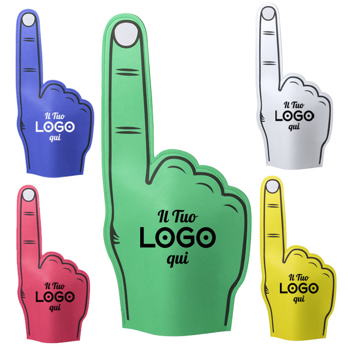 Mano Gigante per tifare allo stadio personalizzabile con logo