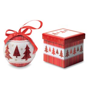 Palla di Natale in scatola regalo di cartone personalizzabile