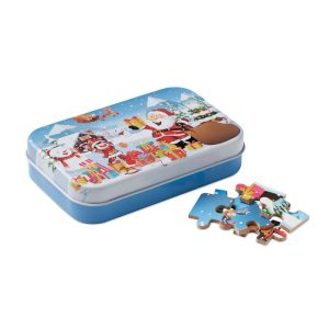 Puzzle di Natale in scatola personalizzabile