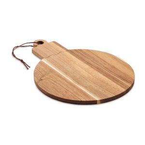 Tagliere natalizio in legno di acacia personalizzabile con logo