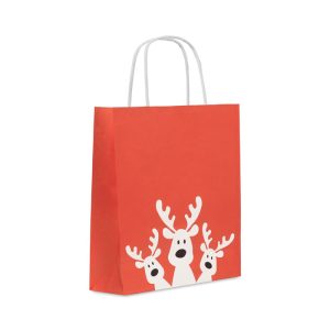 Sacchetto natalizio da regalo piccolo personalizzabile con logo