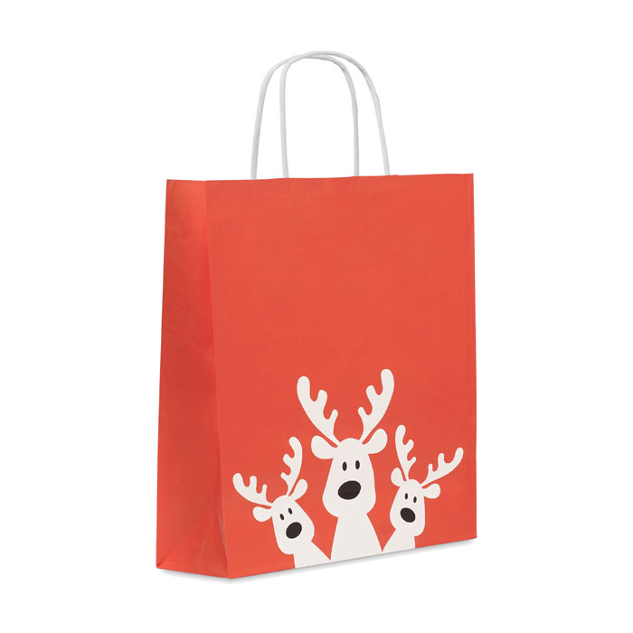 Sacchetto natalizio da regalo medio personalizzabile con logo