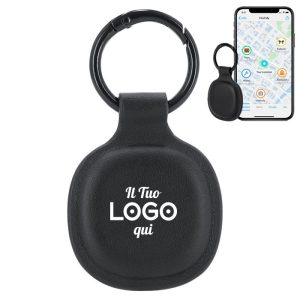 Smart tag con elegante design PU personalizzabile con logo