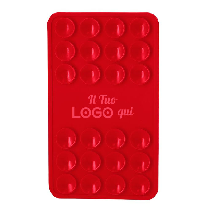 Supporto adesivo per smartphone con ventose personalizzabile con logo