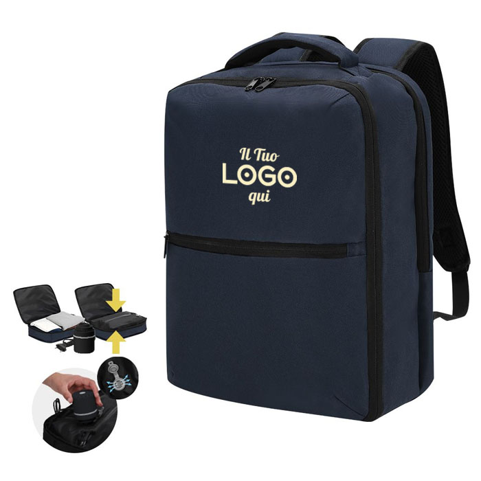 Zaino a vuoto personalizzabile con logo con design urbano