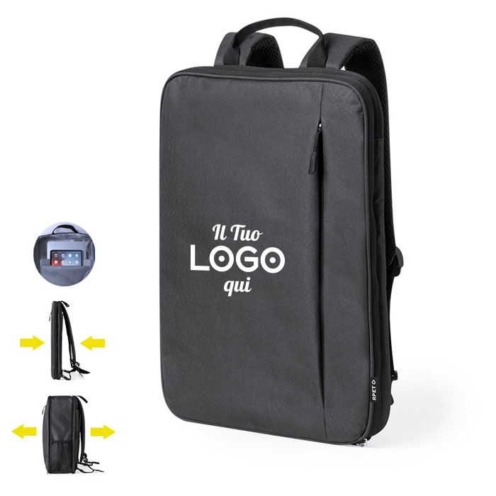 Zaino estensibile personalizzabile con logo