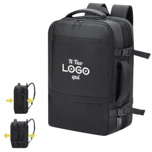 Zaino multifunzione espandibile realizzato in PU resistente personalizzabile con logo
