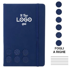 Blocco appunti ecologico A5 personalizzabile con logo - fogli a righe