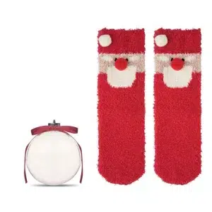 Calzini di Babbo Natale in pallina trasparente