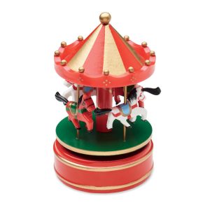 Mini giostra carillon che suona Jingle Bells