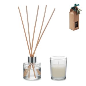 Set diffusore e candela con scatola regalo