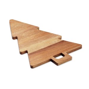 Tagliere natalizio personalizzabile in legno di acacia